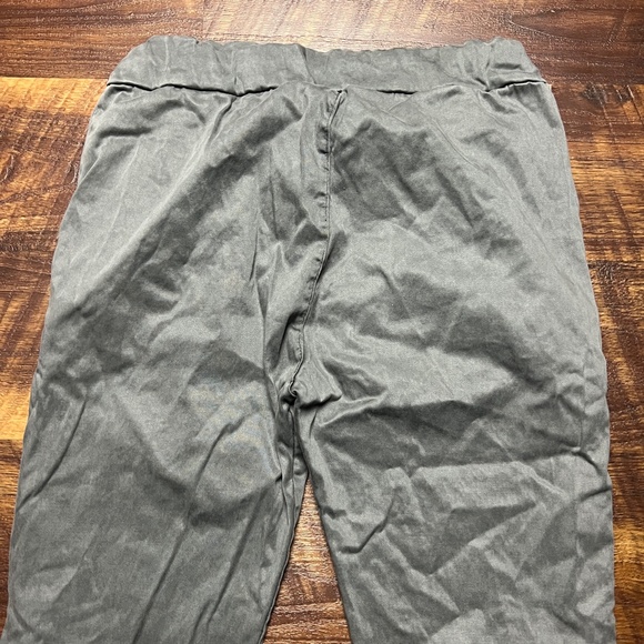 Venti6 Charcoal Gray Slim Leg Elastic Drawstring Waist size XS Pull On Women's - Picture 3 of 5